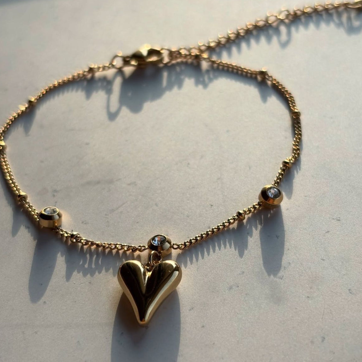 Heart Pendant Bracelet