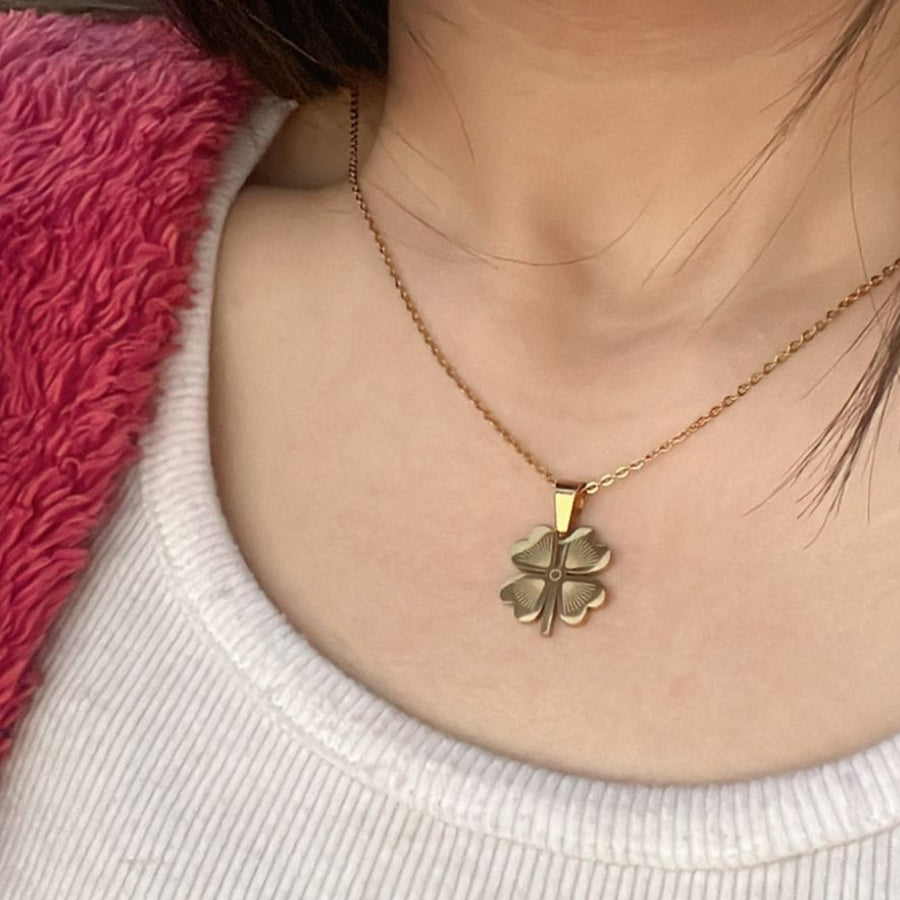 Four Leaf Clover Charm Necklace