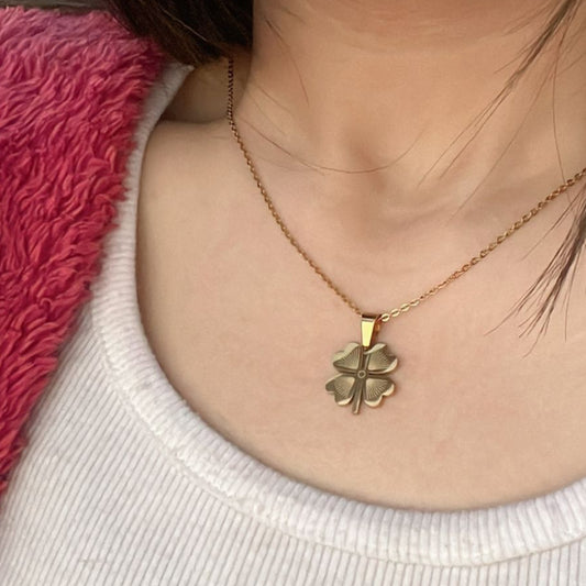 Four Leaf Clover Charm Necklace