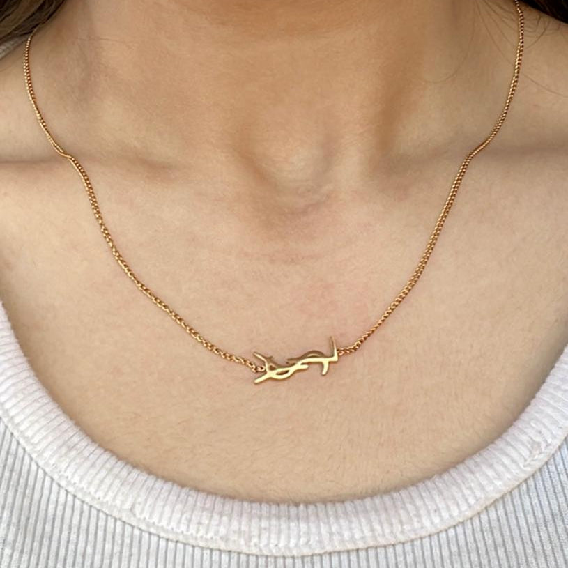 Gold  YSL Necklace