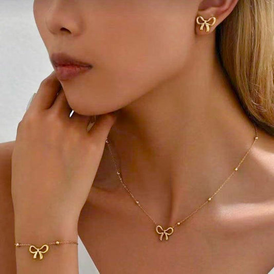 Bow Jewellery Set