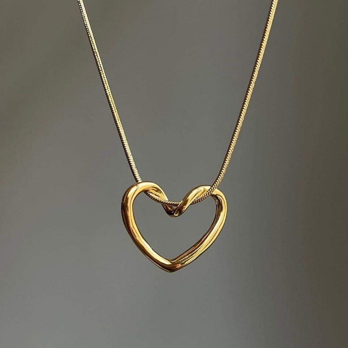 Gold Open Heart Bracelet