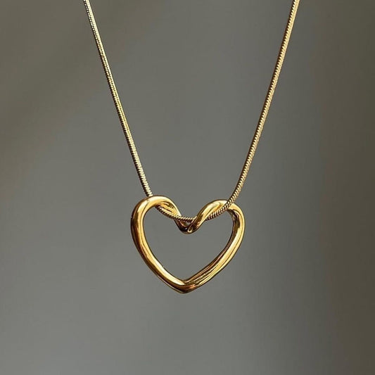 Gold Open Heart Bracelet