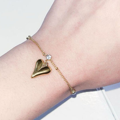 Heart Pendant Bracelet