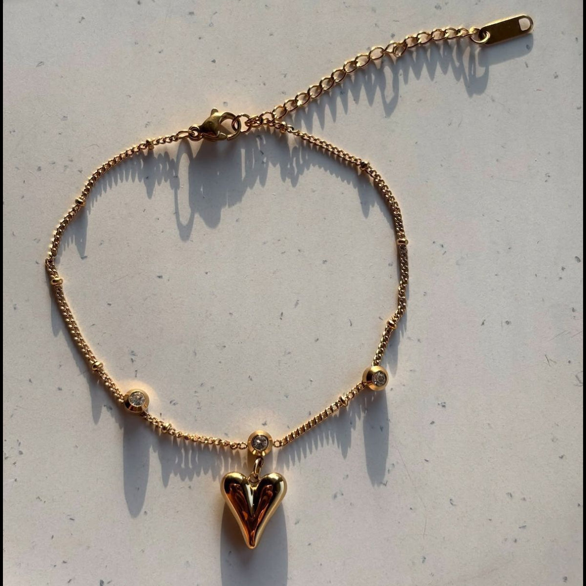 Heart Pendant Bracelet