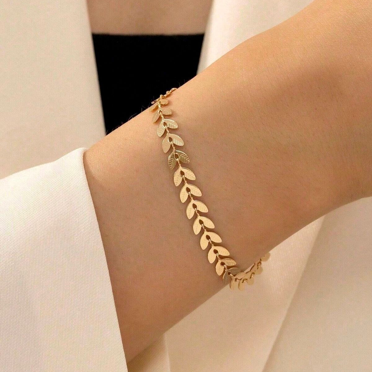 Golden Leaf Bracelet